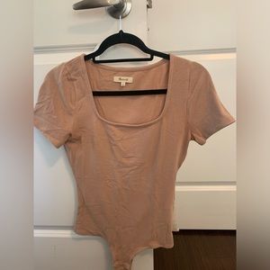Madewell nude/light pink bodysuit